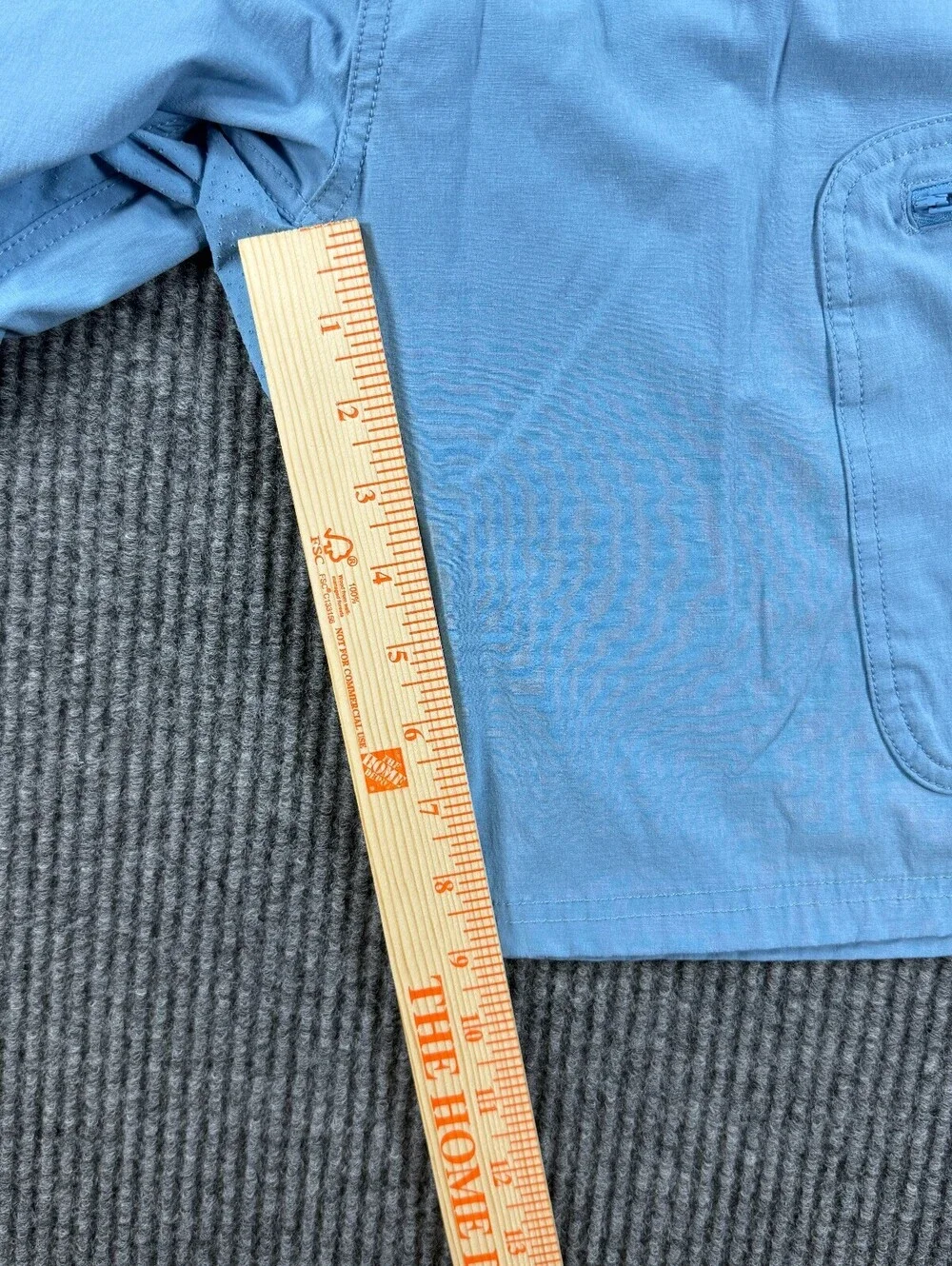 Huk Next Level Fishing Shorts Men XXL Performance Stretch Cargo Light Blue
